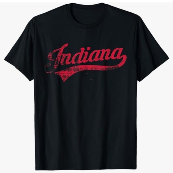 Vintage Indiana Hoosier State Distressed Pride Apparel T-Shirt XL - Picture 1 of 2